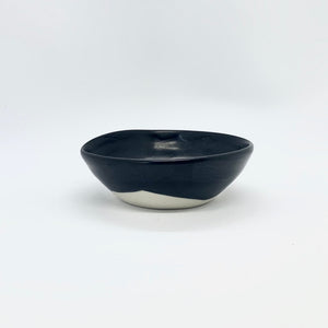 small bowl - black satin