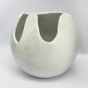 pistachio and white vessel - large