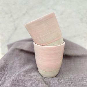 handleless mug - pink