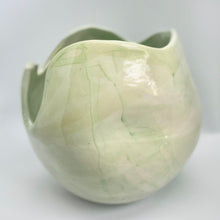 Load image into Gallery viewer, pistachio and white speckled vessel - large
