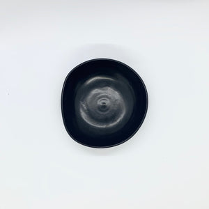 small bowl - black satin