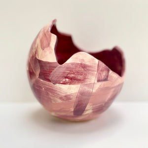 maroon and blush large vessel