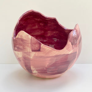 maroon and blush large vessel