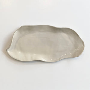 pearl grey platter